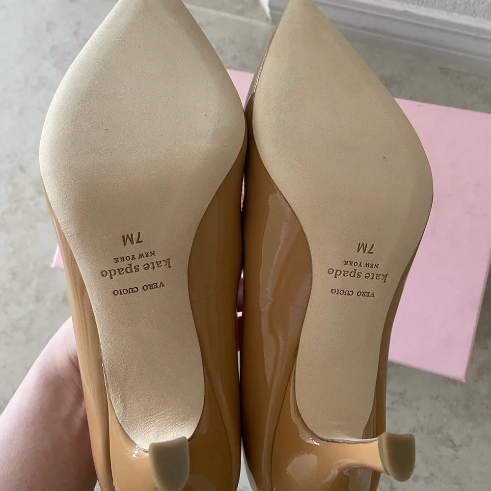 Kate Spade Sonia patent leather pump heels 7